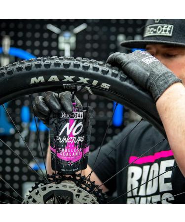 Muc-Off No Puncture Hassle Tubeless Sealant Kit - Advanced Bicycle Tyre Sealant with UV Tracer Dye - Seals Tears & Holes Up to 6mm - Buy Online on SooperMarket.com