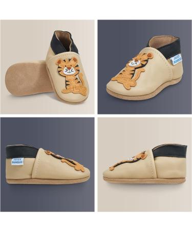 Seating Tiger Baby Shoes 18-24 Months | Soft Sole Leather Toddler Shoes for Baby Boys and Girls - Walking Shoes - Buy Online on SooperMarket.com