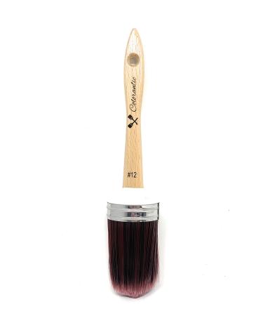 Colorantic | Professional Chalk and Milk Paint Brushes for Furniture | Best Soft Round Brush DIY Large (Oval Purple Chalk Style Paint Brush) | Ergonomic Wood Handle | Reusable & Easy Cleaning Oval Purple Chalk Based Paint Brush