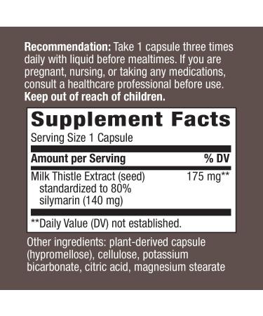 Nature's Way Thisilyn Milk Thistle Extract - Standardized Herbal Supplement for Liver Health - Buy Online on SooperMarket.com