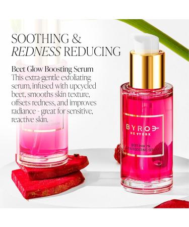 BYROE Beet Glow Boosting Face Serum - Brightening Vegan Serum with Peptides & Vitamin C | Target Redness & Dullness for Smooth Complexion | 1.01 Fl Oz - Buy Online on SooperMarket.com