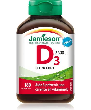Jamieson Salmon and Fish Oil 1 000 mg & Vitamin D 2500IU NEW 180 Tablets SUPPLEMENT + VITAMIN 9658 - Buy Online on SooperMarket.com