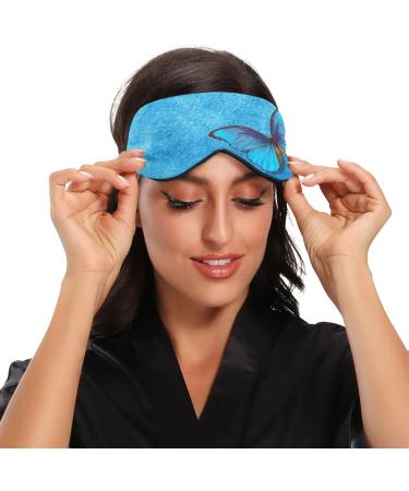 Hasikry Light Blocking Eye Mask for Deep Sleep - Breathable & Adjustable for Men and Women - Perfect for Travel, Yoga, and Meditation - Morpho Blue - Buy Online on SooperMarket.com
