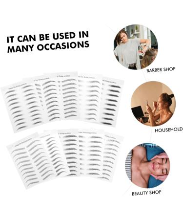 PLAFOPE 10 Sheets Imitation Eco Eyebrow Sticker Beauty Eyebrow Stickers Transfer Stickers - Buy Online on SooperMarket.com