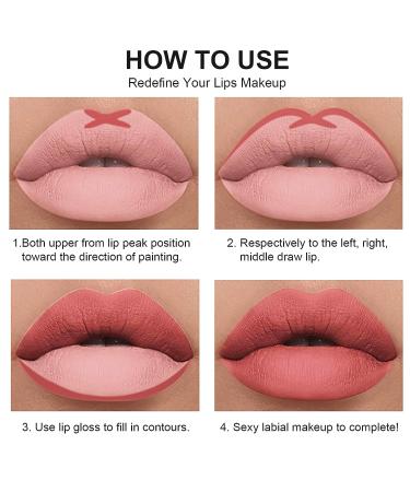 KIMIEYE 12Pcs Lip Liner and Lipstick Set - Waterproof Velvety Matte Lipstick Gift Kit for Women (SET A) - Buy Online on SooperMarket.com