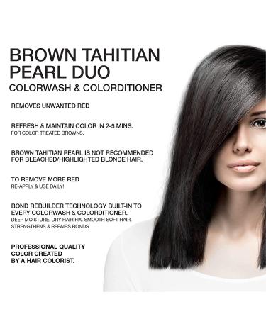 Buy Celeb Luxury Gem Lites Duo Color Depositing Shampoo & Conditioner Set - Vegan Brown Tahitian Pearl Hair Dye | Intense Color & Bond Rebuilder - Buy Online on SooperMarket.com