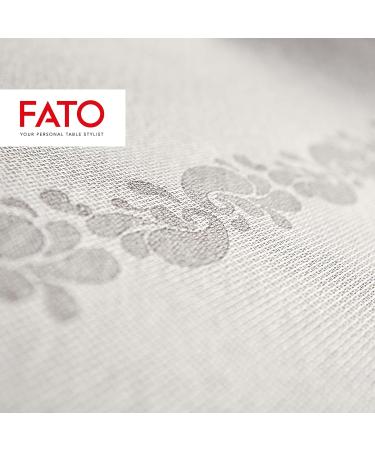 FATO Airlaid Dry Paper Napkins - 50 Pack 40x40cm Textile Effect Dove Gray Drip Design - Perfect for Elegant Events - Buy Online on SooperMarket.com