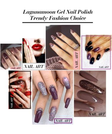 Peacock Theme Gel Nail Polish Set - 6 Colors | Soak Off UV LED Varnish Kit - 8ML Bottles | Hot Summer Collection by Lagunamoon - Buy Online on SooperMarket.com
