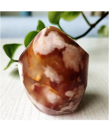 Natural Stone Sakura Agate Crystals Flame Home Room Decoration Feng Shui Gemstone Ornaments Reiki Stone Collection (Color : 80-90g Size : 1pc) 1pc 80-90g - Buy Online on SooperMarket.com