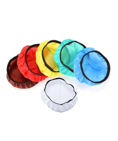 Soonpho 7" 180mm Soft Diffuser Sock for Photography Studio Strobe Reflector Standard Reflector(White/Red/Blue/Yellow/Green/Brown)