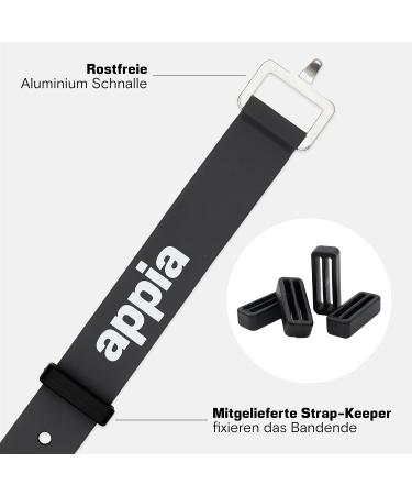 Buy Appia Straps 4-Pack - Tension Belts 65cm Gray for Biking Skiing & Camping | Durable TPU & Rust-Free Aluminum Buckle - Buy Online on SooperMarket.com