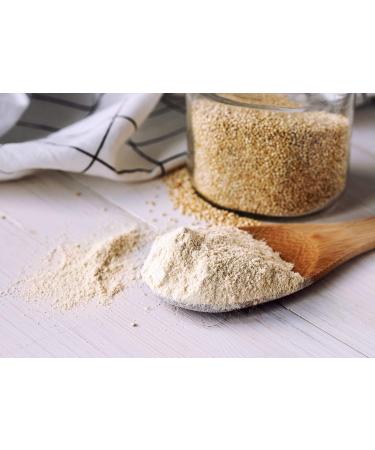 Organic White Quinoa Flour 8 lbs - Non-GMO, Fine Ground, Vegan & Kosher - High Protein & Fiber for Baking & Thickening - Buy Online on SooperMarket.com