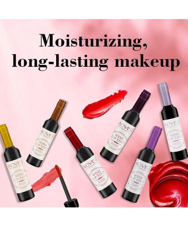 6-Piece Wine Lip Tint Set - Long-Lasting Matte Lip Stain, Gloss & Balm for Women - Buy Online on SooperMarket.com