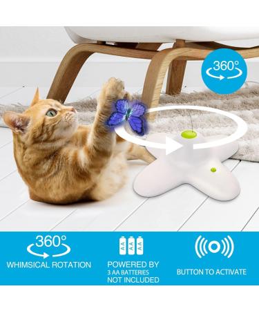All For Paws Interactive Cat Toy - Butterfly with 2 Replacement Wings | Engaging Indoor Play for Cats - Buy Online on SooperMarket.com