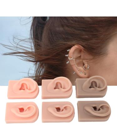Flexible Silicone Ear Model 3 Colors, Waterproof & Realistic for Beauty Practice - Buy Online on SooperMarket.com