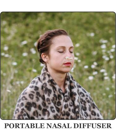 NOLITOY Essenial Oil Blank Nasal Inhale-r Tubes Empty Personal Nasal Aromatherapys Inhale-r Tubes with 5 Cotton Pads - Buy Online on SooperMarket.com