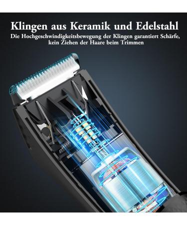 Buy Kibiy Electric Body Razor for Men - IPX7 Waterproof Trimmer with Ceramic Blade & LED Light - Perfect for Intimate Grooming - Buy Online on SooperMarket.com