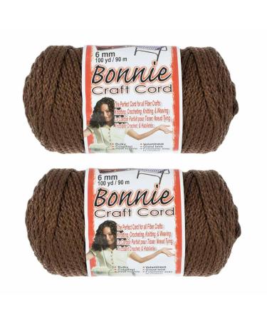 2 Pack Bonnie Macram Cord - 6mm - 100 Yard Lengths Almond