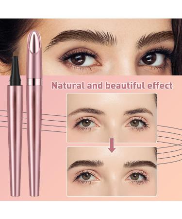 Microblading Eyebrow Pencil Kaluofan Microblading Eyebrow Pen Eyebrow Pencil Microblading Long-lasting Waterproof Creat Natural and Unique Makeup Look(Dark Brown) - Buy Online on SooperMarket.com