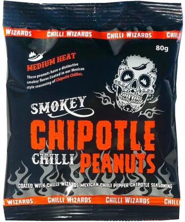 Smokey Chipotle Chilli Peanuts Medium Heat 80g
