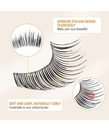 50 Pairs Muselash False Eyelashes Set - 100% Handmade Glamorous Wispies Demi Wispies & Volume Multipacks | International Shipping Available - Buy Online on SooperMarket.com