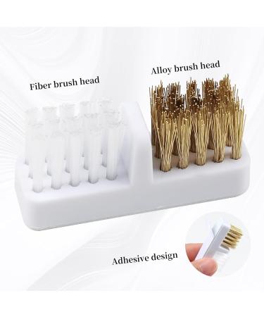 Nail Drill Bits Holder & Cleaning Brush - 100 Holes Dustproof Storage Box for Nail Art | Nail Tech Essentials (White - Buy Online on SooperMarket.com