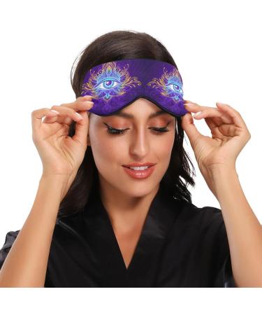 Haskirky Light Blocking Eye Mask - Adjustable Adult Travel Mask for Business Trips, Yoga, Meditation - Comfortable for Deep Sleep and Office Use - Buy Online on SooperMarket.com