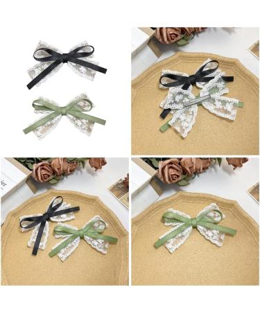 JSGHGDF Ribbon Elegant 2000s Style Side Clip Hair Clip Sweet Style knot Balletcore - Buy Online on SooperMarket.com
