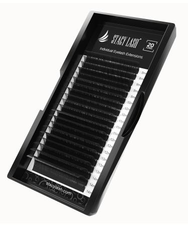 Eyelash Extensions D Curl by Stacy Lash/Black Individual Mink Lashes Supplies (0.07mm MIX) 0.07mm MIX