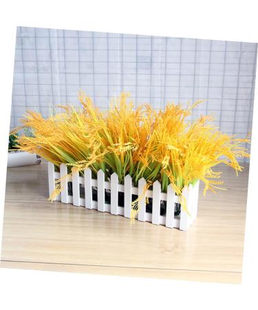 MAGICLULU 4pcs 7 Simulated Rice Bouquet of Flowers Artificial Vase Decor Wheat Sheaves for Decorating Natural Dried Flowers Dried Wheat Stalks Greenery Decor Straw Paddy Plastic - Buy Online on SooperMarket.com