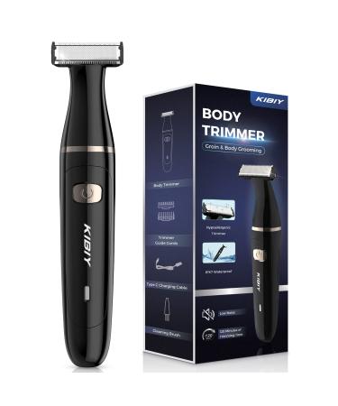 Intimate razor man kibiy body groom for the face body and intimate area IPX7 waterproof wet/dry body razor men electrical type C rechargeable body hair trimmer with comb pours two leaderships