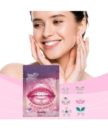 Crystal Stickers for Teeth | Gemstone Stickers for Teeth with Portable Decorative Comfortable Teeth Supplies for Daily Use Shopping Dating - Buy Online on SooperMarket.com