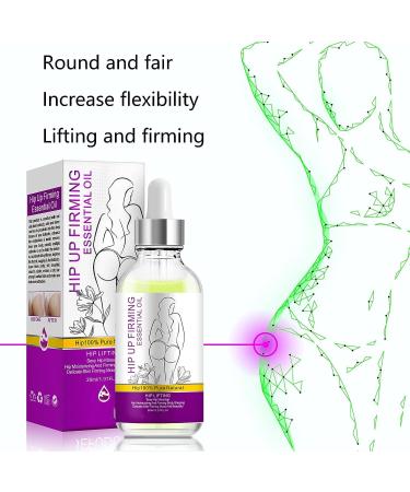 Natural Hip Lift Up Essential Oil for Women - Butt Firming & Cellulite Removal - 1 Fl Oz - Buy Online on SooperMarket.com