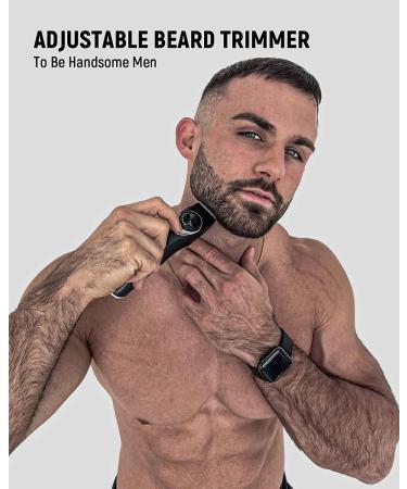 SUPRENT Adjustable Beard Trimmer for Men - Cordless Electric Precision Dial 19 Length Settings Mustache Trimmer - USB Rechargeable - Buy Online on SooperMarket.com