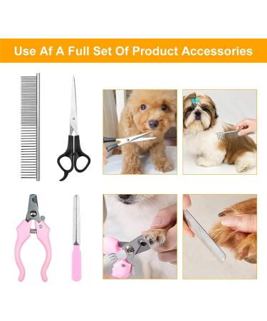 Podazz Electric Dog Grooming Kit Pet Clippers for Small Medium Large Breeds Pet Shaver Low Noise Dog Hair Trimmer Kit Rechargeable Cordless Dog Grooming Clippers Electric Pet Clippers Gold - Buy Online on SooperMarket.com