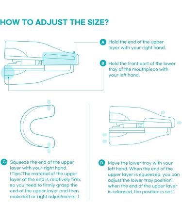 Anti Snoring Mouth Guard Device: Medium Anti Snoring Devices Ronflement Solution - Stop Snore Guard Mouthpiece Sleeping Mouth Stopper - Sleep Apnea Devices (Blue) - Buy Online on SooperMarket.com