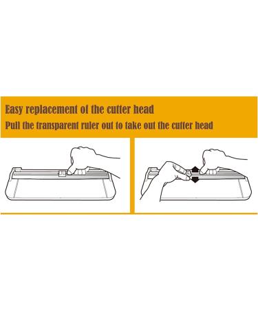 Paper Cutter A5 Paper Trimmer Titanium Scrapbooking Tool with 1pcs Replacement Cutting Blade for Scrapbooking  Picture Cutting  Label Design  Photos Comes with a Replacement Cutting Blade Blade - Buy Online on SooperMarket.com