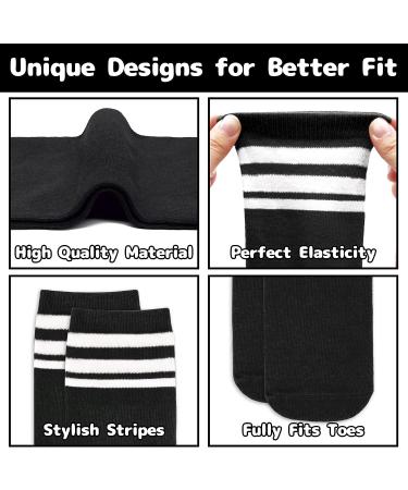 Olreco Youth Soccer Socks for Boys and Girls | Toddler Knee High Long Tube Socks 3-6 Years | Black & White - Buy Online on SooperMarket.com