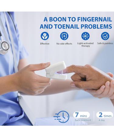Nail Fungus Treatment Kit - Laser Device for Onychomycosis & Ingrown Toenail - Improves Nail Health with Blue Light - Buy Online on SooperMarket.com