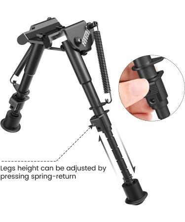 Feyachi B13 Mlok Bipod 6-9 Inch - Lightweight Rifle Bipod for Hunting and Shooting - Direct Mlok System Attachment - Buy Online on SooperMarket.com