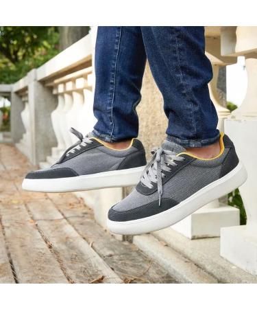 OrthoComfoot Men's Plantar Fasciitis & Achilles Tendonitis Shoes - Arch Support Fashion Sneaker for Heel & Foot Pain Relief - 11 W4 Grey - Buy Online on SooperMarket.com