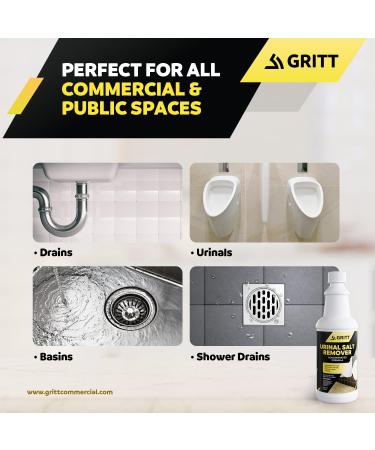 Urinal Salt Remover Concentrate - Eliminates Urine Odor & Uric Acid Buildup | 32 oz Odor Control & Calcium Remover - Buy Online on SooperMarket.com