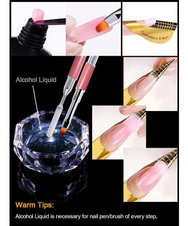 402 Pieces Nail Dual Forms Tip Set with Dual-Ended Gel Brush & Nail File - Nail Extensions Kit with Nail Clips and Horseshoe Forms - Buy Online on SooperMarket.com