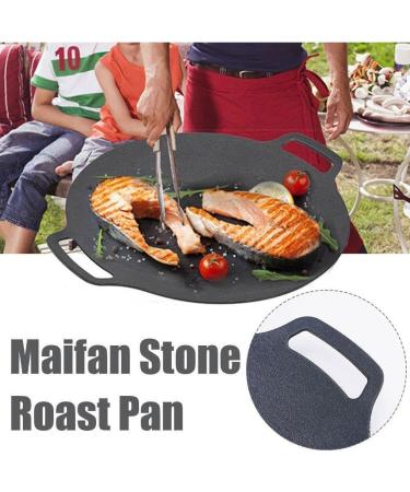 34cm Grill Pan Korean Round Non-Stick Barbecue Camping Pan Travel Outdoor Frying Barbecue Accessories L5I5 BBQ - Buy Online on SooperMarket.com