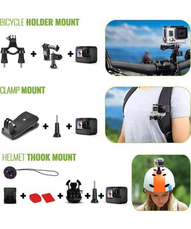 DigiNerds 50-in-1 Action Camera Accessory Kit for GoPro, Insta360, DJI Osmo, AKASO & More - Buy Online on SooperMarket.com