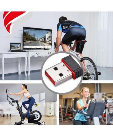 Fitcent ANT+ Dongle for Zwift & Garmin Devices - Compatible Wireless USB Stick for CycleOps & PerfPro Trainer - Buy Online on SooperMarket.com