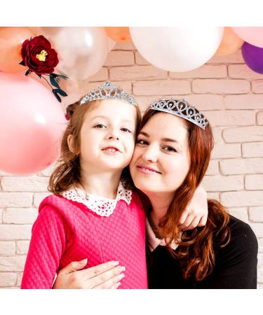 inSowni 8 Pieces Decorative Princess Dazzling Rhinestone Silver Metal Tiara Crown Headbands Wedding Birthday Party Prom Headpieces for Brides Bridesmaids Women Girls Teens Kids - Buy Online on SooperMarket.com