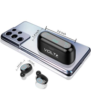 VOLT PLUS TECH Wireless Bluetooth Earbuds for Samsung Galaxy - Black F9 TWS, IPX7 Waterproof, 2000mAh Case - Buy Online on SooperMarket.com