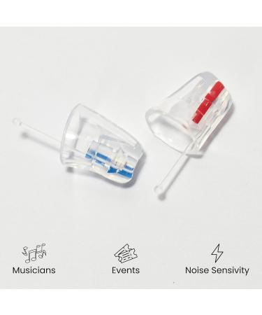 Earasers US Musicians Hearing Protection Earplugs - Reusable Silicone Earplugs with Carrying Bag - 19dB Noise Reduction for Concerts DJs & Drummers - Large Size - Buy Online on SooperMarket.com