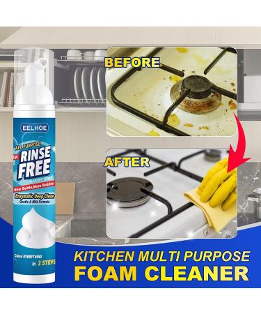 Rinse Free Bubble Cleaner Powerful Rinse-free Bubble Cleaner All Purpose Rinse Free Cleaning Spray Powerful Stain Removal Kit for Bathroom Car House (2PCS) - Buy Online on SooperMarket.com